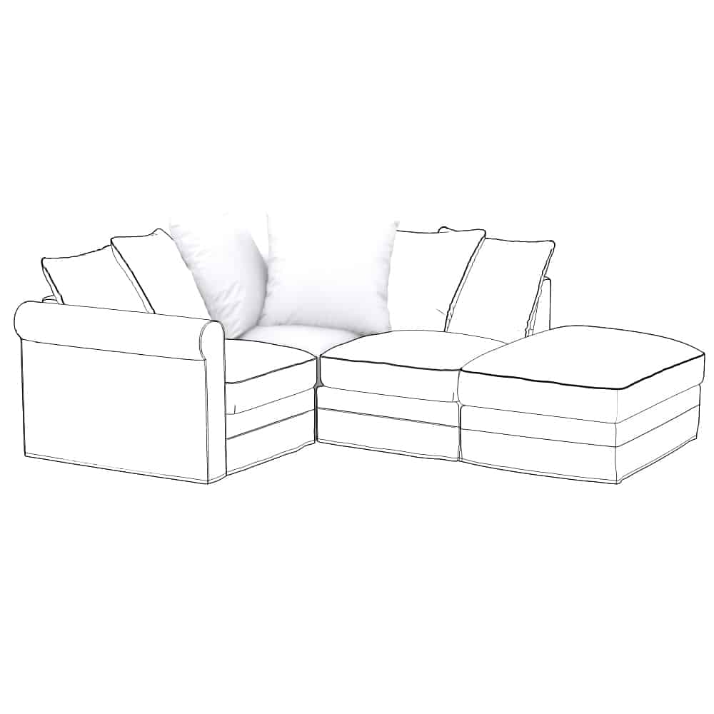 IKEA GRONLID corner element cover